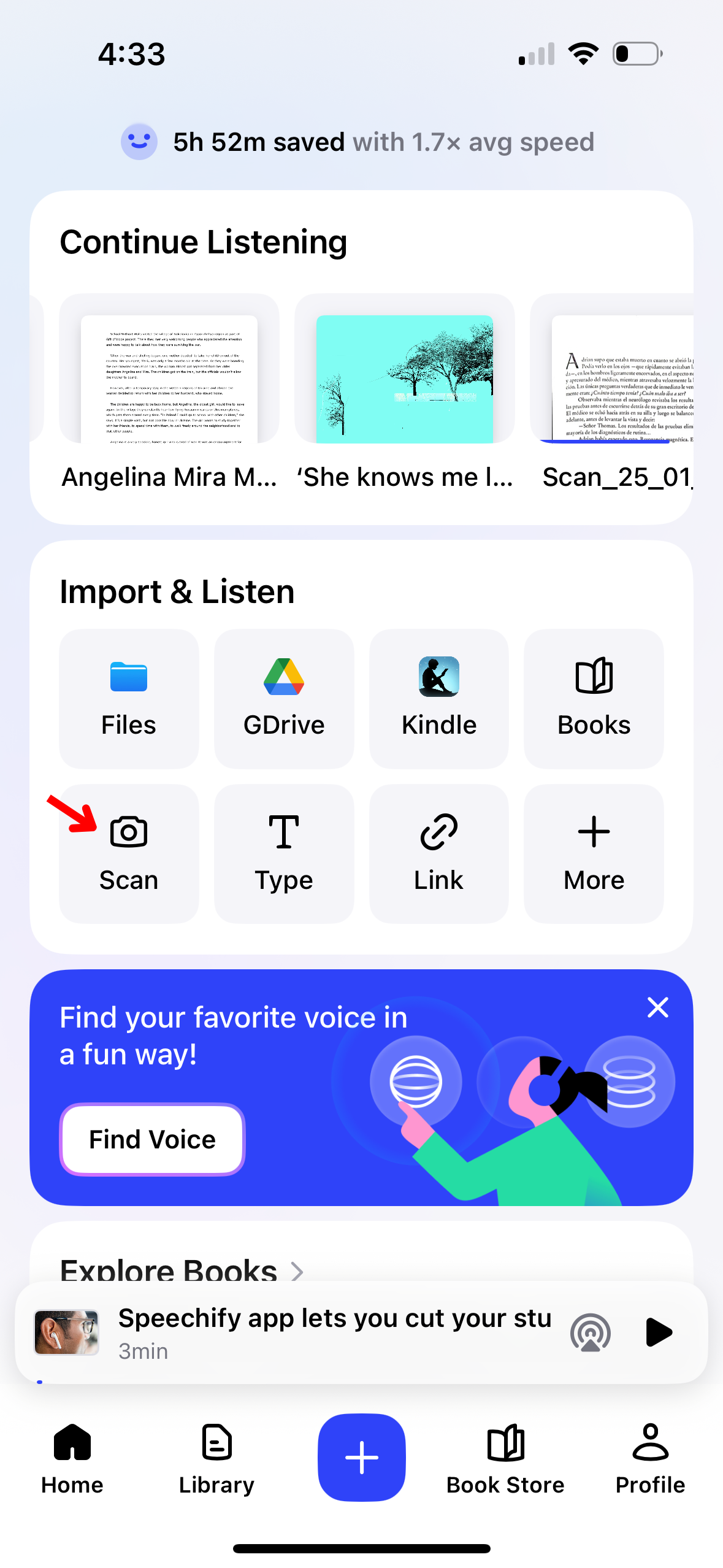 How to Scan on the Speechify iOS App
